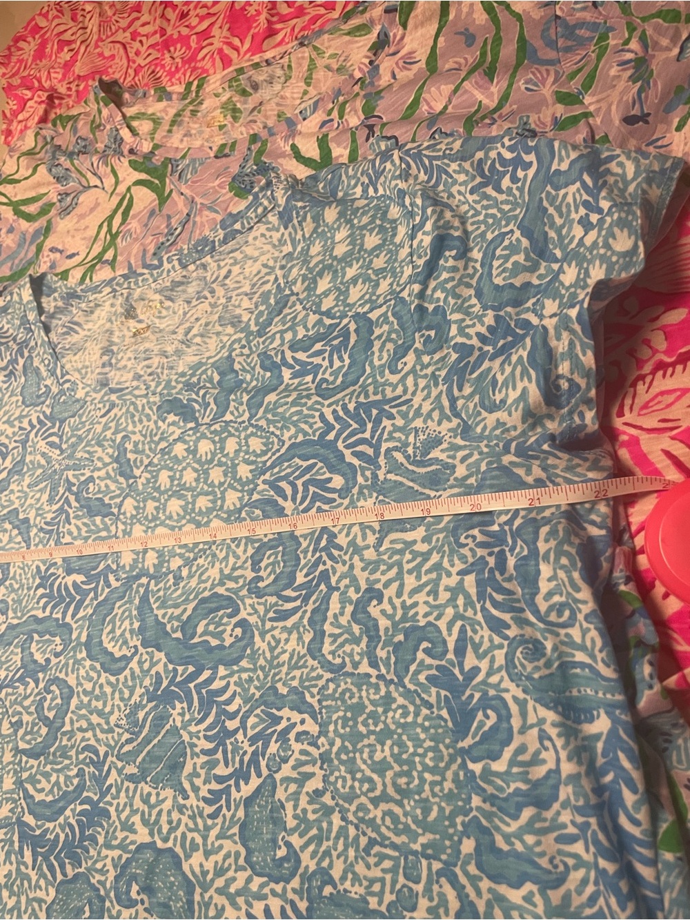 Lilly Pulitzer Etta Scoop neck 100% cotton tee’s ALL 3! Beach Resort Preppy - Picture 7 of 12